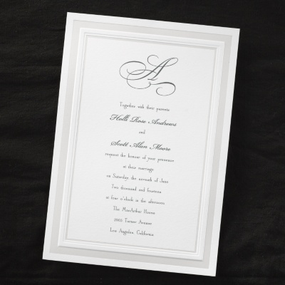 White Wedding Invitations